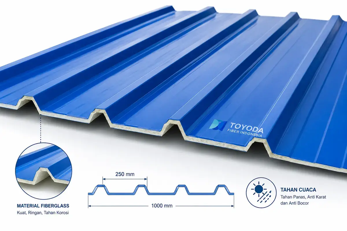 Atap Fiberglass Anti-UV