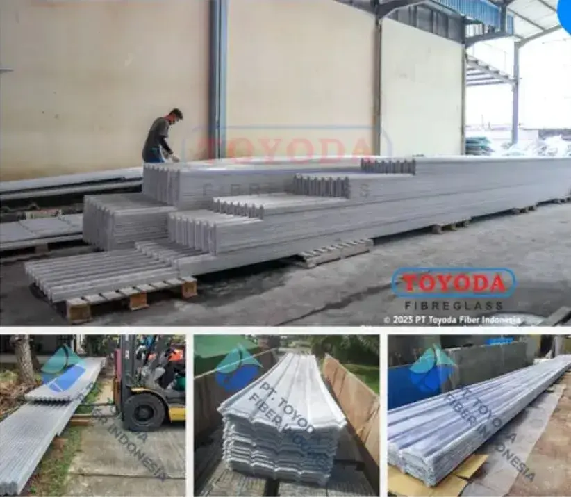 Proyek Atap Fiberglass Anti-UV Toyoda Fiber — foto 2