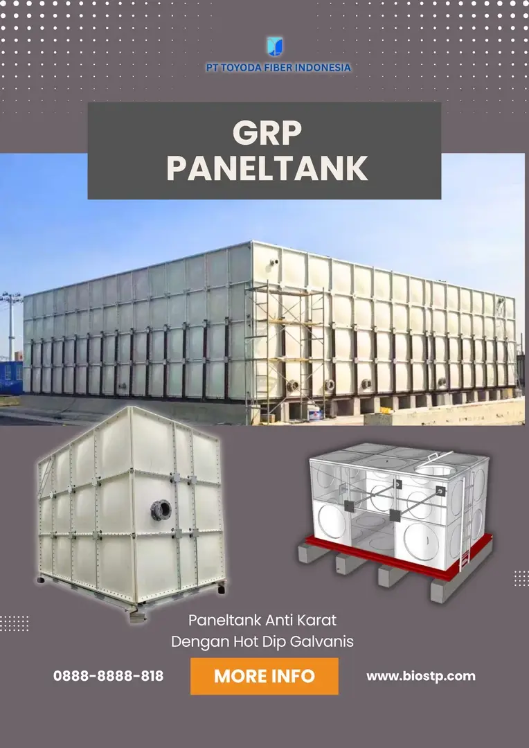 Proyek GRP Tank Fiberglass Toyoda Fiber — foto 2