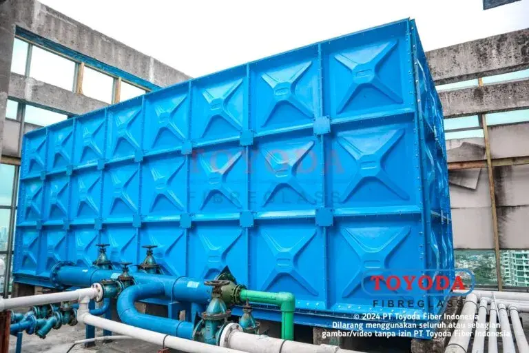 Proyek instalasi IPAL dan STP fiberglass Toyoda Fiber 1