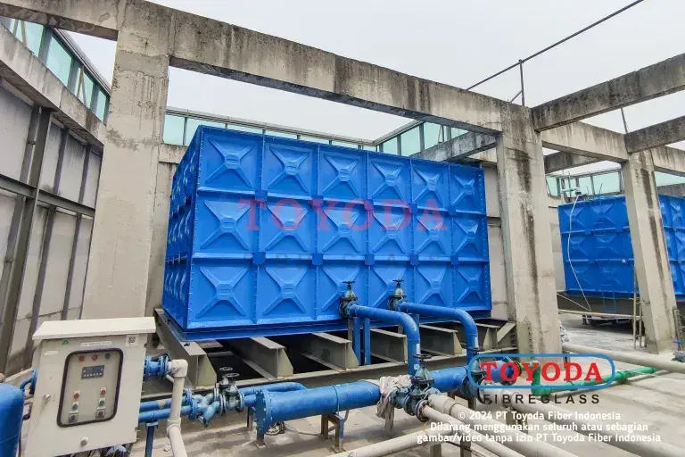 Proyek instalasi IPAL dan STP fiberglass Toyoda Fiber 11