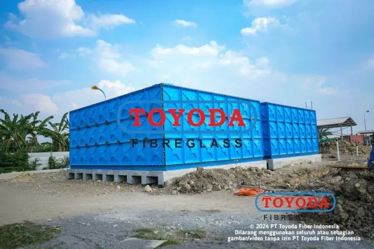 Proyek instalasi IPAL dan STP fiberglass Toyoda Fiber 2