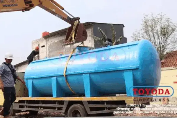 Proyek instalasi IPAL dan STP fiberglass Toyoda Fiber 7