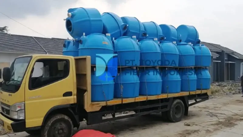Proyek Septic Tank Fiberglass Biofilter Toyoda Fiber — foto 1