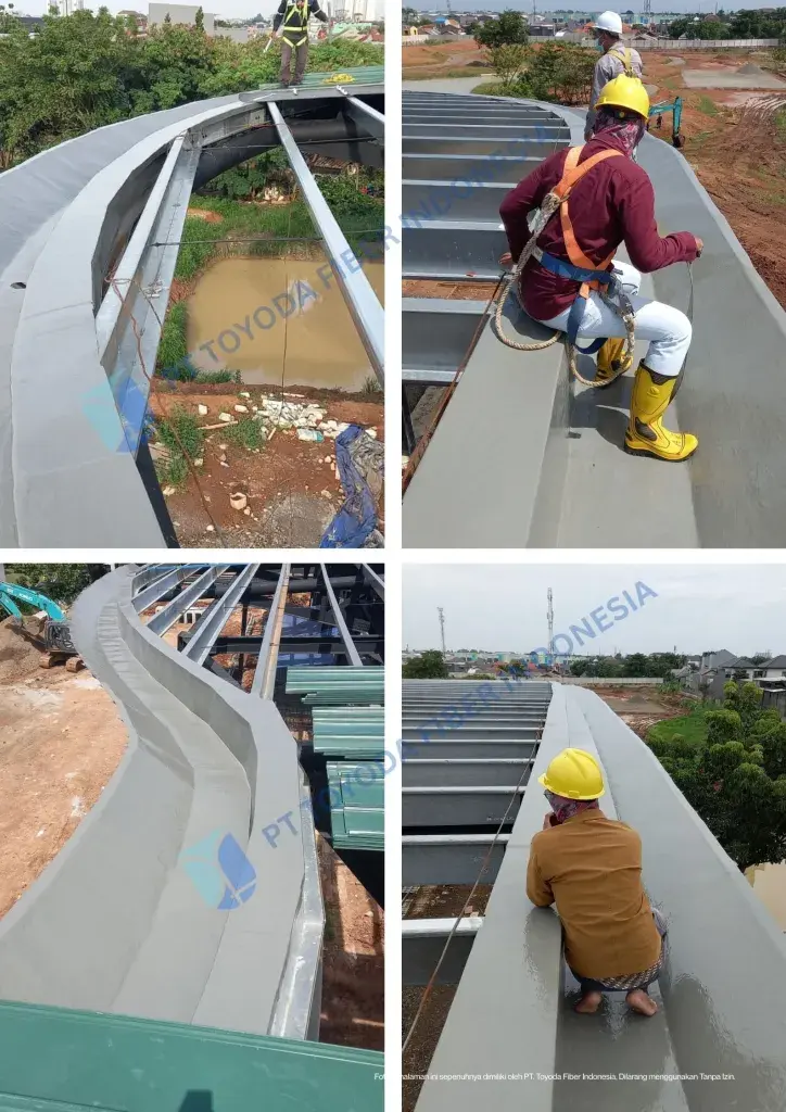 Proyek Talang Air Fiberglass Toyoda Fiber — foto 2