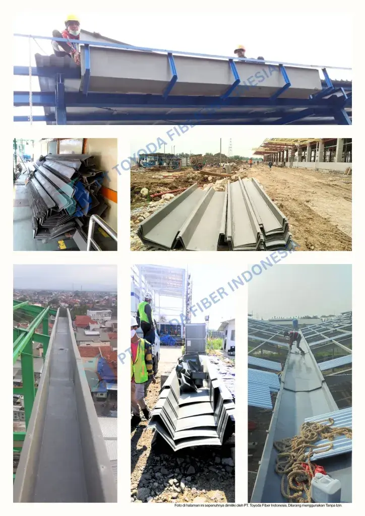 Proyek Talang Air Fiberglass Toyoda Fiber — foto 3
