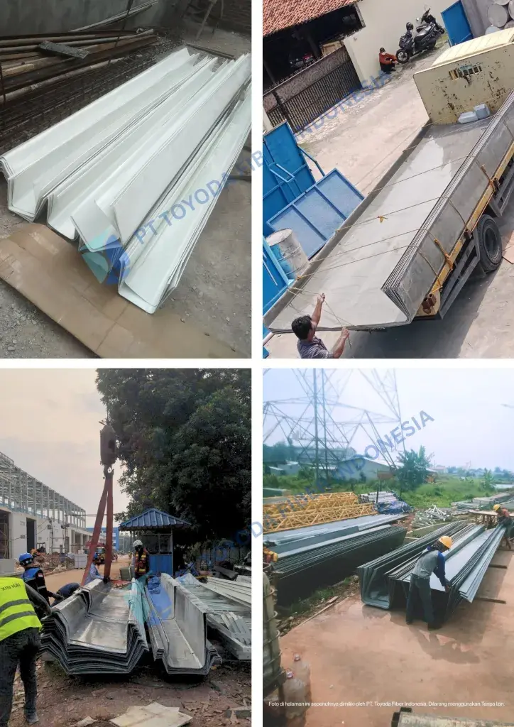 Proyek Talang Air Fiberglass Toyoda Fiber — foto 5